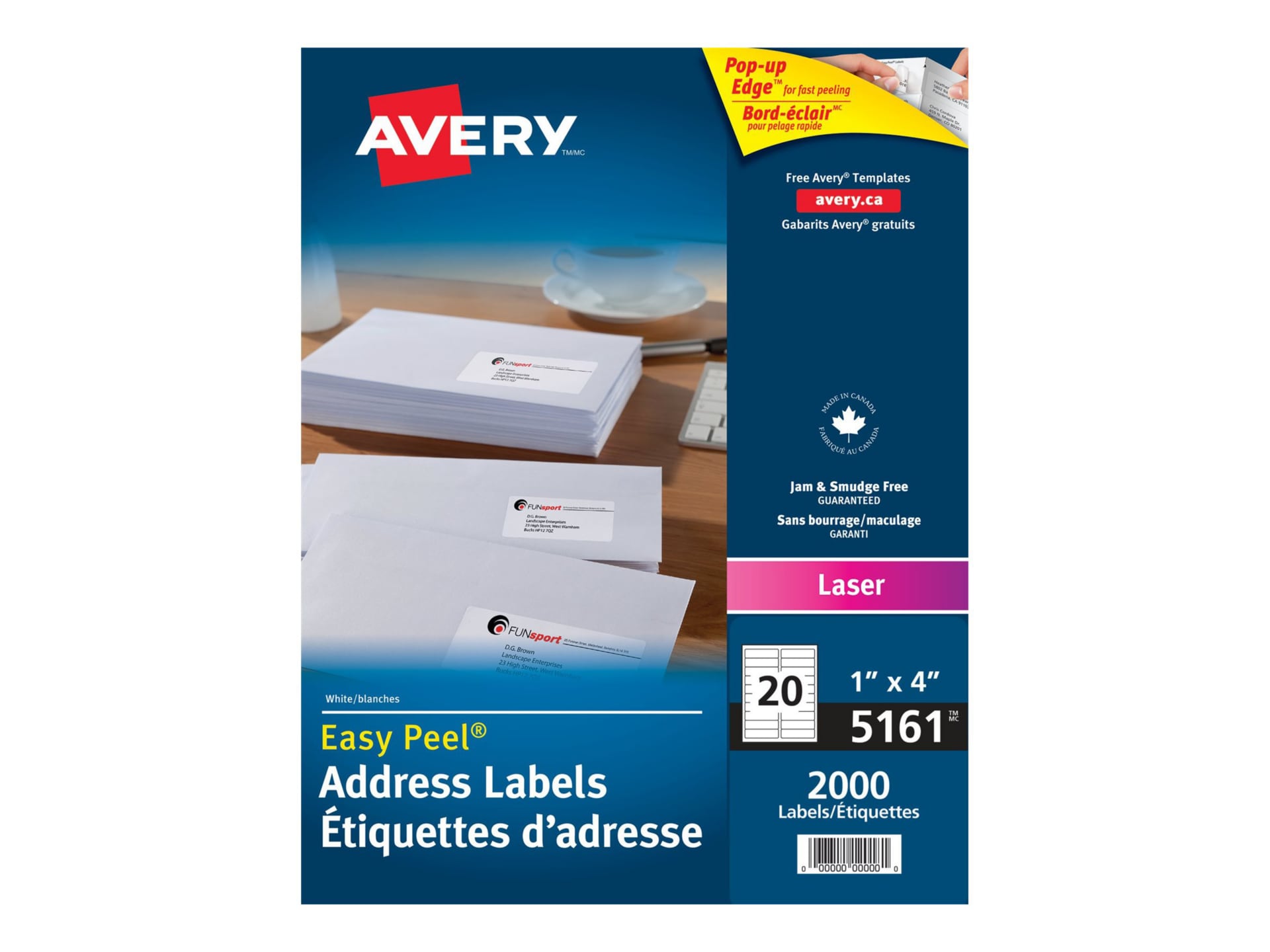 AVERY LABELS 1"X4" 2000PK