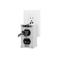 Tripp Lite Isobar Surge Protector Wallmount Direct Plug In 2 Outlet 1410 J