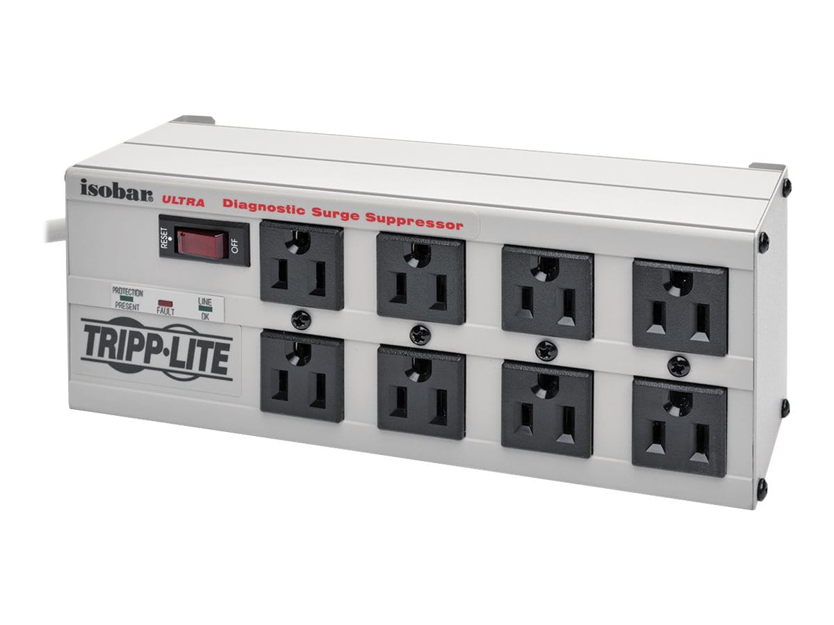 Tripp Lite Isobar Surge Protector Metal 8 Outlet 12' Cord 3840