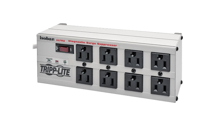 Tripp Lite Isobar Surge Protector Metal 8 Outlet 12ft Cord 3840 Joules