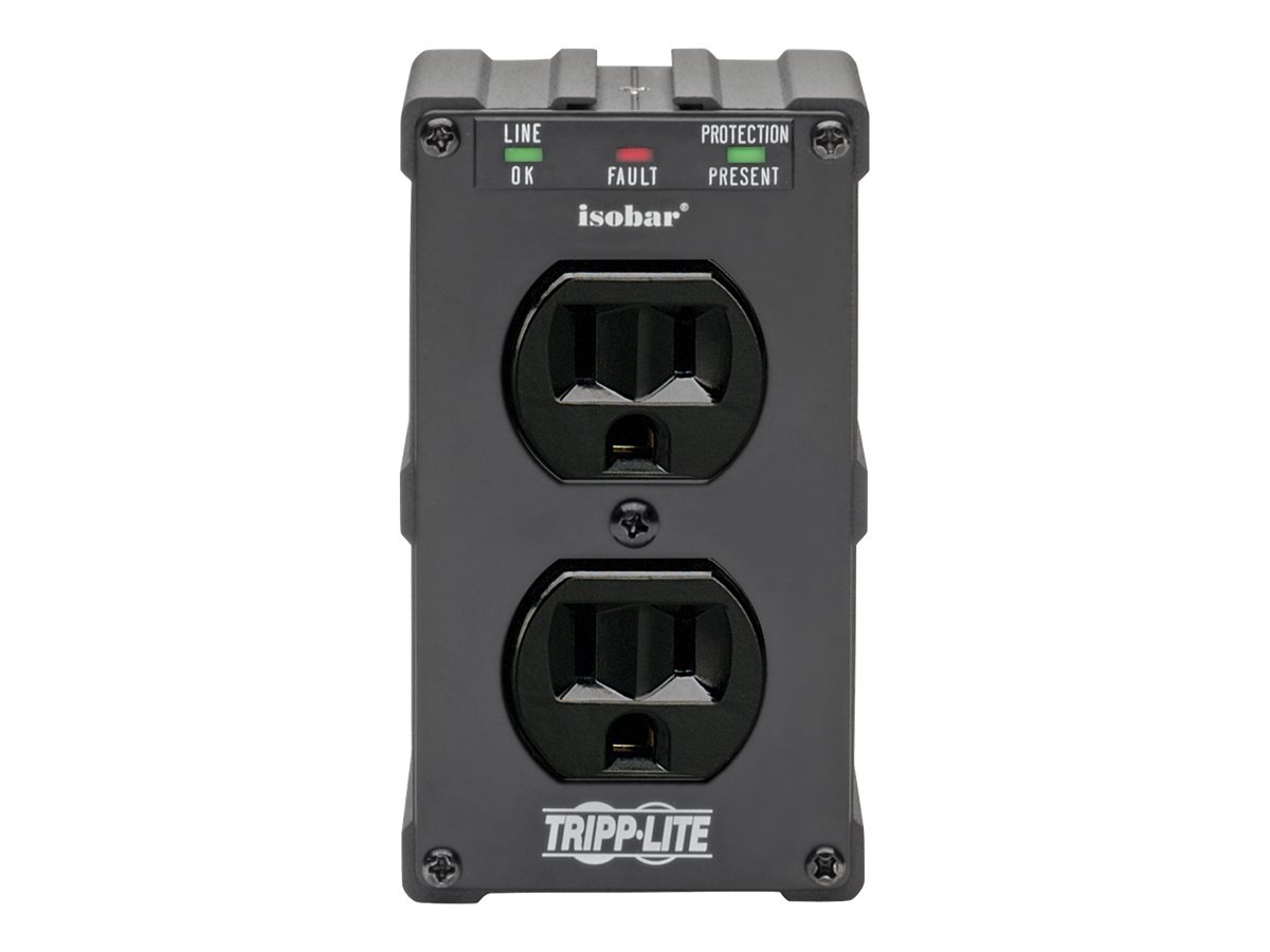 Tripp Lite Isobar Surge Protector Wall Mount Direct Plug In 2 Out 1410 Jle