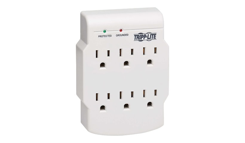 Tripp Lite Surge Protector Wallmount Direct Plug In 120V 6 Outlet 540 Joule