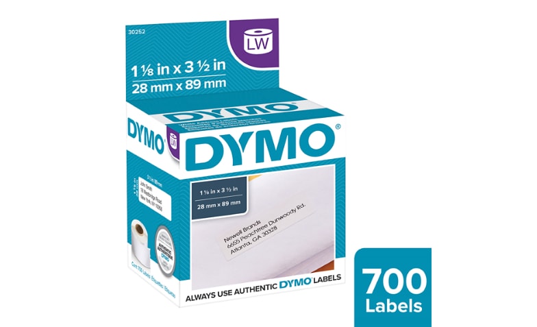 30255 Yellow 1-1/8 x 3-1/2 DYMO LW Mailing Address Labels for LabelWriter Label Printers 1 roll of 130
