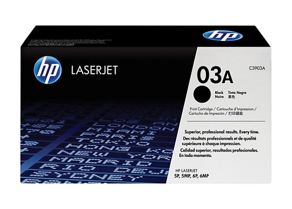 HP 03A (C3903A) Black Original LaserJet Toner Cartridge     
