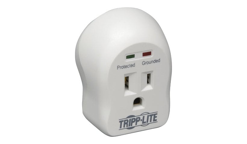Tripp Lite Surge Protector Wallmount Direct Plug In 120V 1 Outlet 600 Joule - surge protector - 1800 Watt