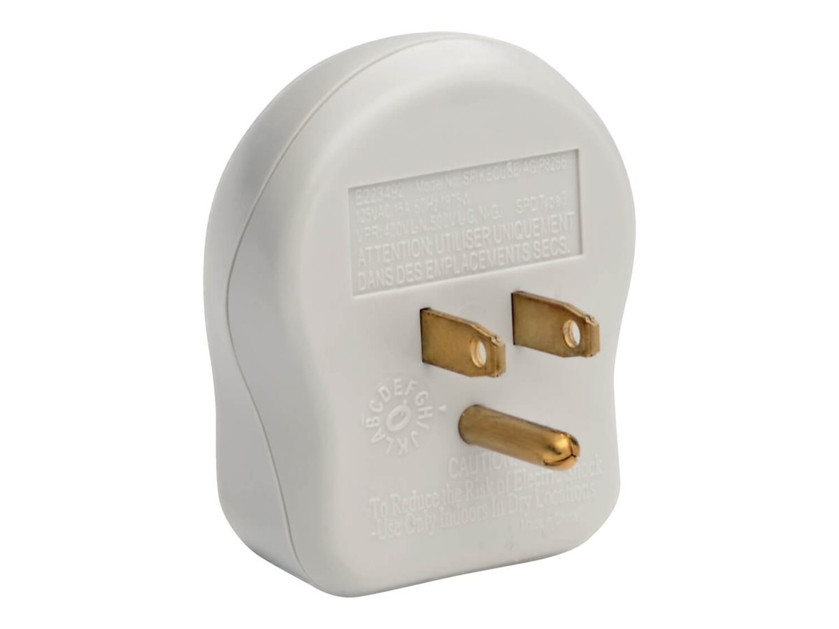 Thumbnail 3 of 5 for Eaton Tripp Lite Series Surge Protector Wallmount Direct Plug In 120V 1 Outlet 600 Joule - surge protector - 1800 Watt