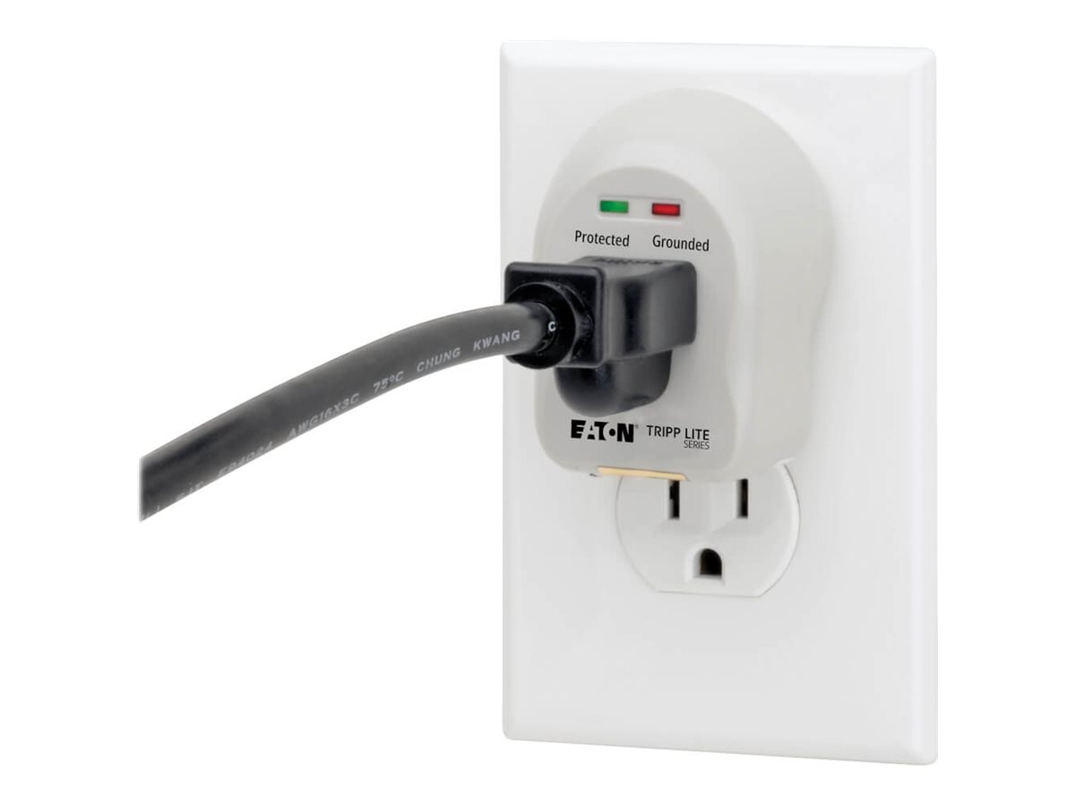 Thumbnail 4 of 5 for Eaton Tripp Lite Series Surge Protector Wallmount Direct Plug In 120V 1 Outlet 600 Joule - surge protector - 1800 Watt