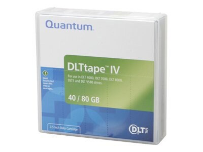 Quantum DLTtape IV Tape Media Cartridge - 40/80GB Single Pack
