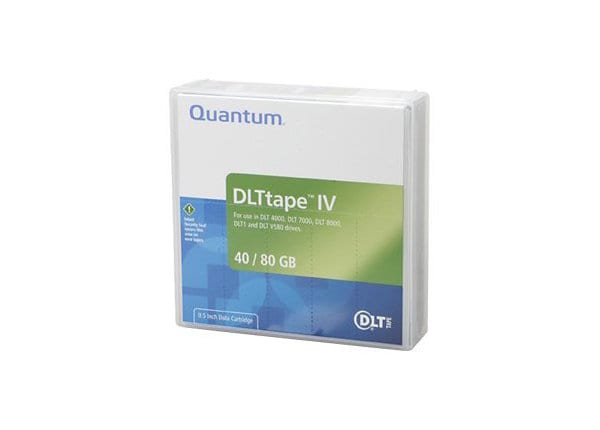 Quantum DLTtape IV Tape Media Cartridge - 40/80GB Single Pack
