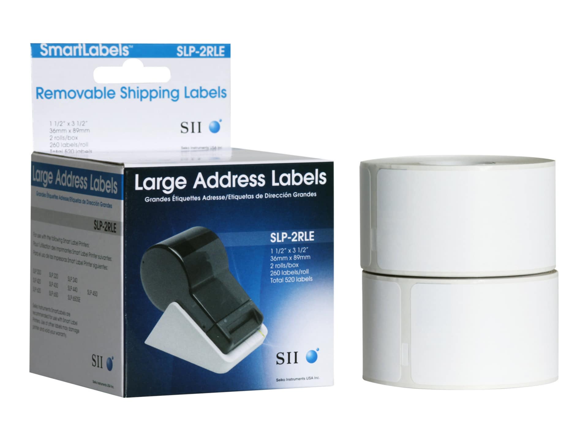 Seiko Instruments SLP-2RLE - address labels - 520 pcs.  in x  in -  SLP-2RLE - Paper & Labels 