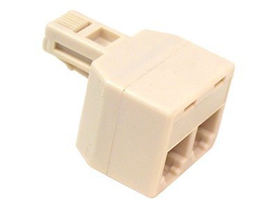 Belkin 2-Way Duplex Jack, Ivory