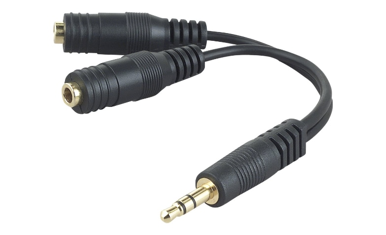 Y Splitter Jack Earphone Audio 1 To 2 Headphone Cable Cord 3.5mm Adapter 