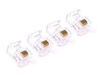 Belkin RJ45 CAT5e Round Modular Plug, 25 Pack