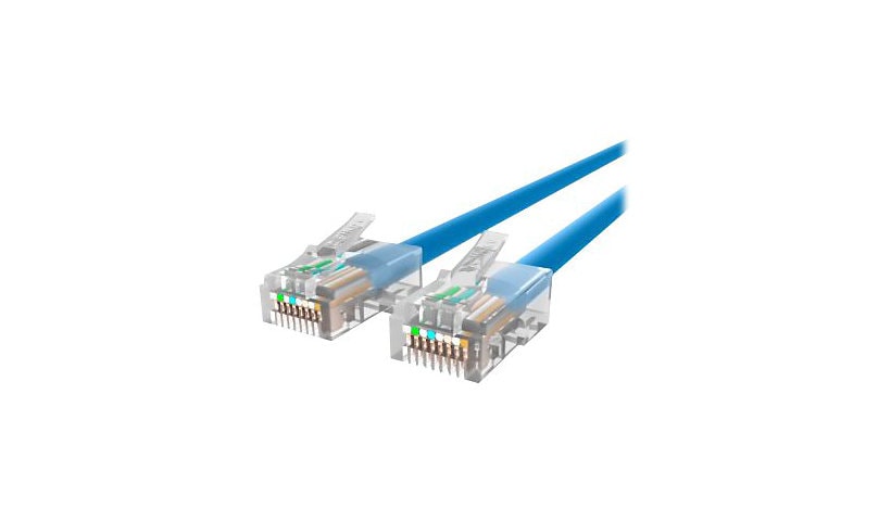 Belkin Cat5e/Cat5 3ft Blue Ethernet Patch Cable, No Boot, PVC, UTP, 24 AWG, RJ45, M/M, 350MHz, 3'