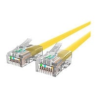 Belkin Cat5e/Cat5 3ft Yellow Ethernet Patch Cable, No Boot, PVC, UTP, 24 AWG, RJ45, M/M, 350MHz, 3'
