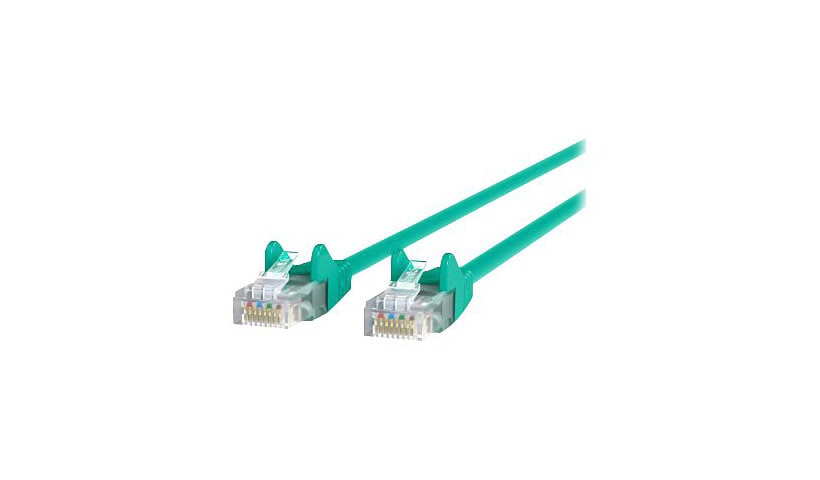 Belkin Cat5e/Cat5 3ft Green Snagless Ethernet Patch Cable, PVC, UTP, 24 AWG, RJ45, M/M, 350MHz, 3'