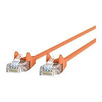 Belkin Cat5e/Cat5 7ft Orange Snagless Ethernet Patch Cable, PVC, UTP, 24 AWG, RJ45, M/M, 350MHz, 7'