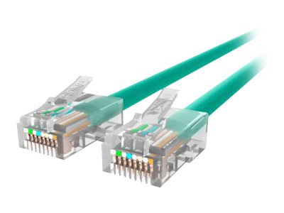 Main image 1 for Belkin Cat5e/Cat5 10ft Green Ethernet Patch Cable, No Boot, PVC, UTP, 24 AWG, RJ45, M/M, 350MHz, 10'