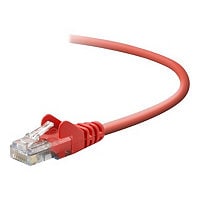 Belkin Cat5e/Cat5 10ft Red Snagless Ethernet Patch Cable, PVC, UTP, 24 AWG, RJ45, M/M, 350MHz, 10'