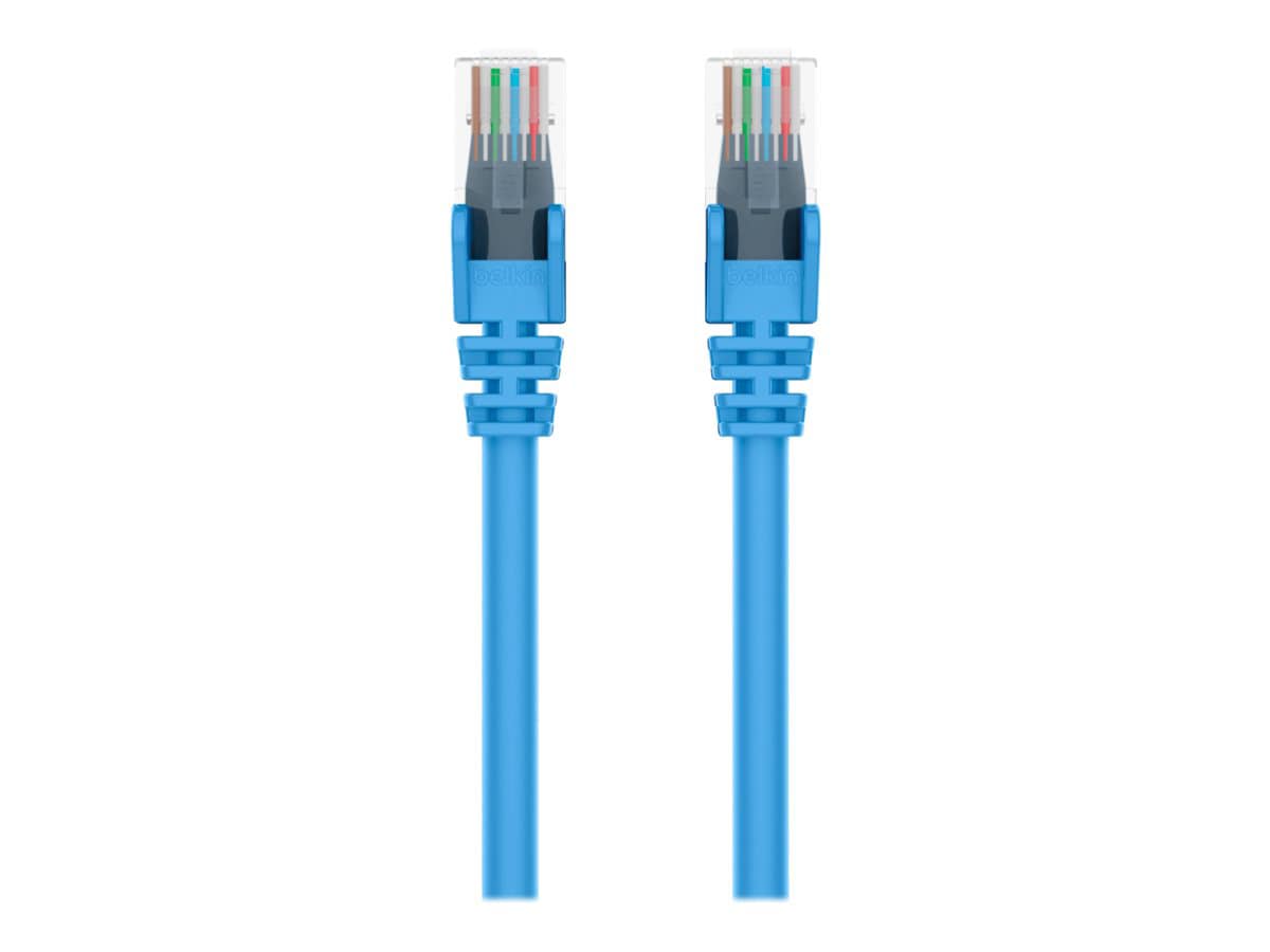 Belkin CAT5e/CAT5, 10ft, Blue, Snagless, UTP, RJ45 Patch Cable