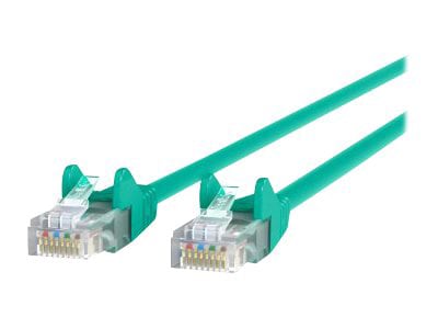 Belkin Cat5e/Cat5 10ft Green Snagless Ethernet Patch Cable, PVC, UTP, 24 AWG, RJ45, M/M, 350MHz, 10'