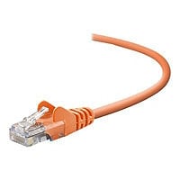 Belkin Cat5e/Cat5 10ft Orange Snagless Ethernet Patch Cable, PVC, UTP, 24 AWG, RJ45, M/M, 350MHz, 10'