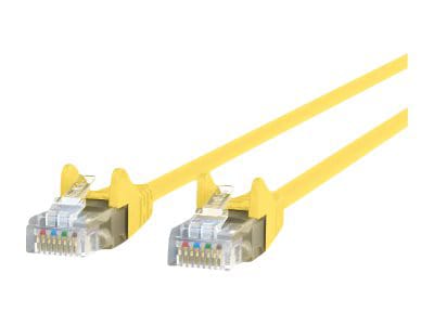 Belkin Cat5e/Cat5 10ft Yellow Snagless Ethernet Patch Cable, PVC, UTP, 24 AWG, RJ45, M/M, 350MHz, 10'