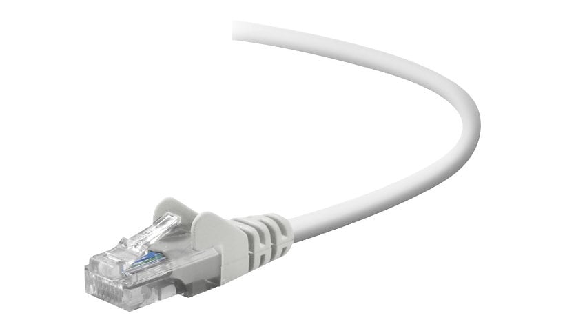 Belkin Cat5e/Cat5 14ft White Snagless Ethernet Patch Cable, PVC, UTP, 24 AWG, RJ45, M/M, 350MHz, 14'