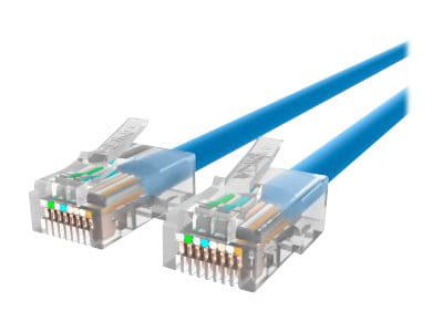 Belkin Cat5e/Cat5 25ft Blue Ethernet Patch Cable, No Boot, PVC, UTP, 24 AWG, RJ45, M/M, 350MHz, 25'