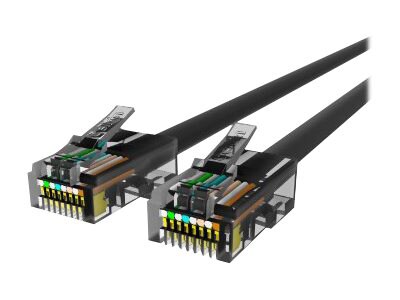 Belkin Cat5e/Cat5 25ft Black Ethernet Patch Cable, No Boot, PVC, UTP, 24 AWG, RJ45, M/M, 350MHz, 25'