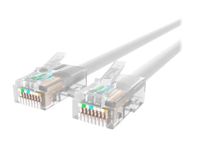 Belkin Cat5e/Cat5 25ft White Ethernet Patch Cable, No Boot, PVC, UTP, 24 AWG, RJ45, M/M, 350MHz, 25'