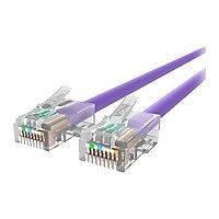 Belkin Cat5e/Cat5 4ft Purple Ethernet Patch Cable, No Boot, PVC, UTP, 24 AWG, RJ45, M/M, 350MHz, 4'