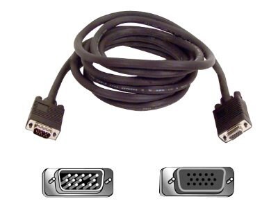 Belkin SVGA/VGA Coax High Res Monitor Extension Cable HD15 TO HD15 M/F 6 ft