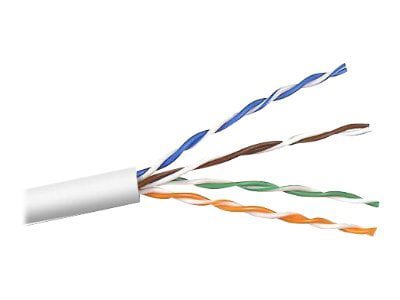 Belkin Cat5/Cat5e Bulk Cable, 1000ft, White, Stranded, PVC, UTP, 1000'