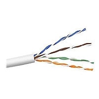 Belkin Cat5e/Cat5 1000ft White Stranded Bulk Cable, PVC, 4PR, 24 AWG, 1000'