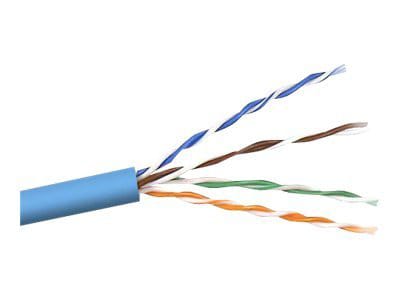 Belkin Cat5/Cat5e Bulk Cable, 1000ft, Blue, Solid, PVC, UTP, 1000'