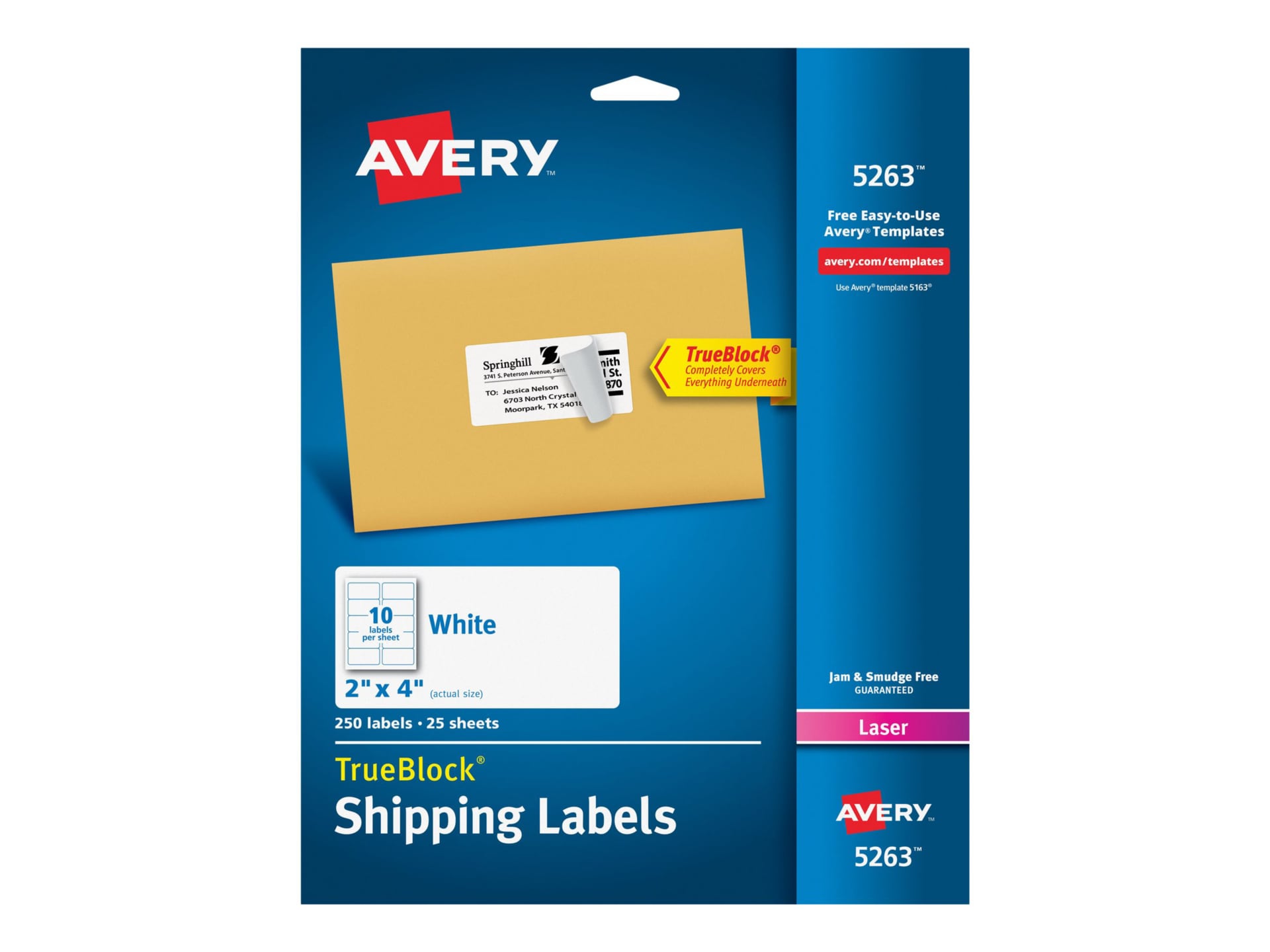 Avery Mailing Labels 5263 Printer Paper Media CDWG com