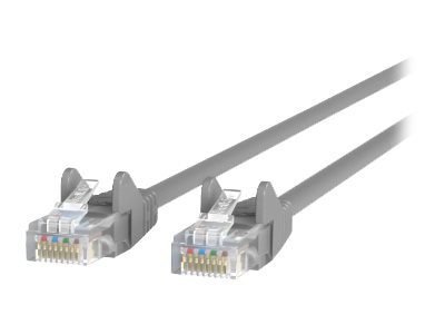 Belkin 3' CAT5e or CAT5 Shielded RJ45 Patch Cable Gray