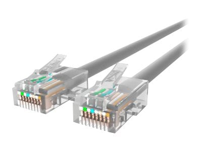 Belkin Cat5e/Cat5 2ft Grey Ethernet Patch Cable, No Boot, PVC, UTP, 24 AWG, RJ45, M/M, 350MHz, 2'