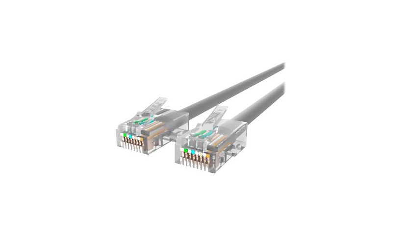 Belkin Cat5e/Cat5 5ft Grey Ethernet Patch Cable, No Boot, PVC, UTP, 24 AWG, RJ45, M/M, 350MHz, 5'