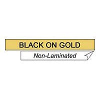 Brother 1/2" Black on Gold Label Tape
