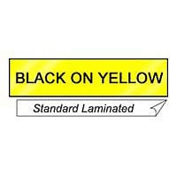 Brother 1" Black on Yellow Laminated Tape