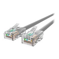 Belkin Cat5e/Cat5 1ft Grey Ethernet Patch Cable, No Boot, PVC, UTP, 24 AWG, RJ45, M/M, 350MHz, 1'