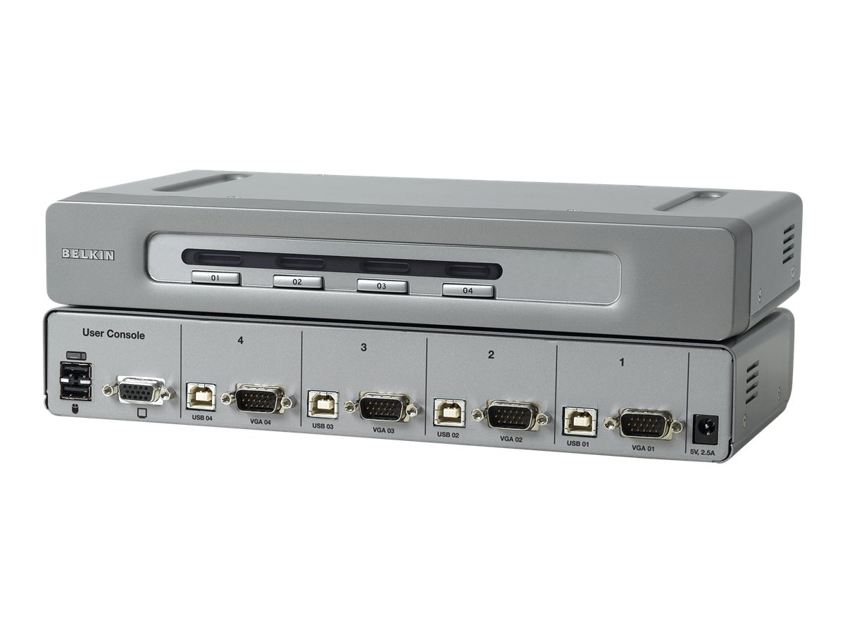 Belkin OmniView™ 4-Port NIAP EAL4+ Certified USB Secure KVM Switch 
