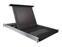 Rose RackView 1U KVM Drawer with 17" LCD Fold Forward
