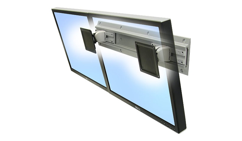 Ergotron Neo-Flex mounting kit - low profile - for 2 LCD displays - gray, black