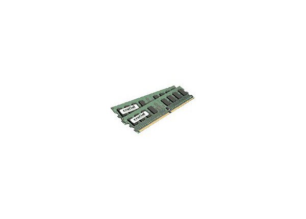 Crucial - DDR2 - 2 GB : 2 x 1 GB - DIMM 240-pin