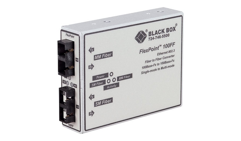 Black Box FlexPoint - Media converter - SC multi-mode / SC single mode