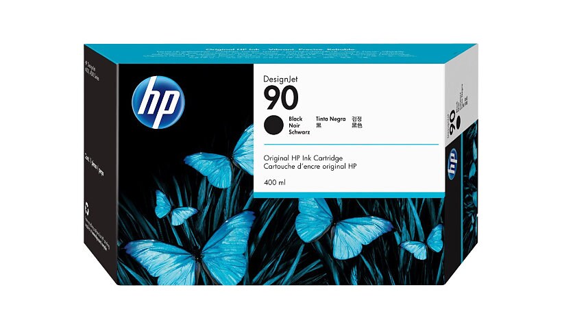 HP 90 - black - original - DesignJet - ink cartridge