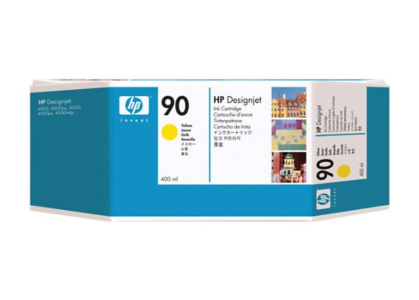 HP 90 - 3-pack - yellow - original - ink cartridge